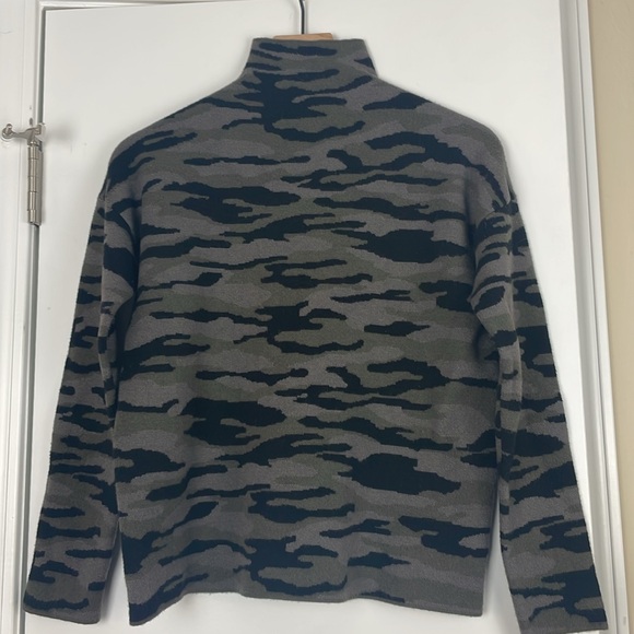 Tahari Safari Stripe Mock Turtleneck - Picture 2 of 5